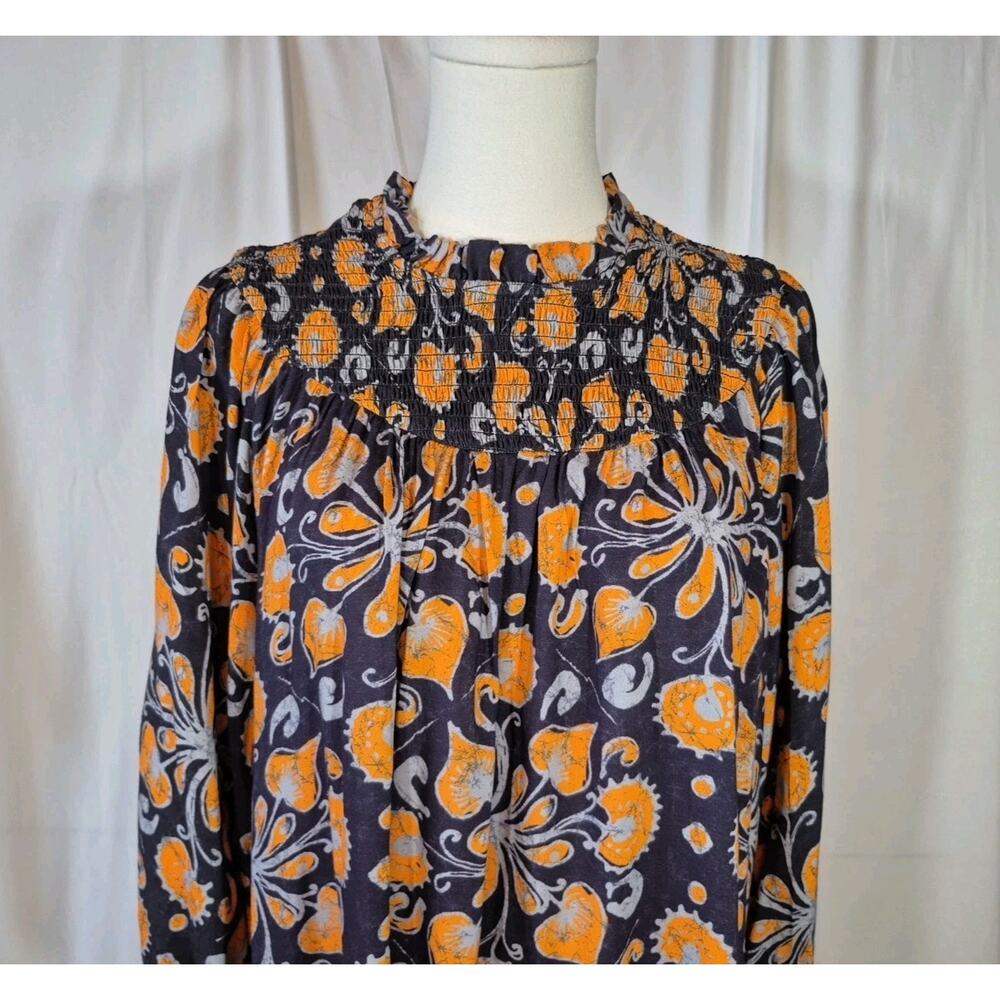 Anthropologie Porridge Isabel Orange Floral Mini Dress XS - Picture 3 of 10